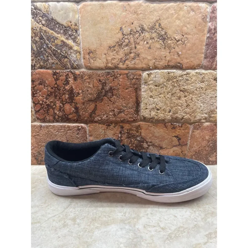 Lugz Canvas Sneakers Men’s Size 9 Blue Casual Lace Up Shoes Athletic